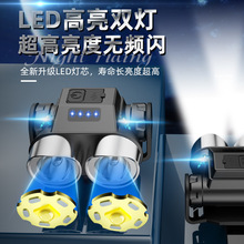 自行车前灯夜骑照明强光手电筒充电超亮户外学生山地通用骑行供应