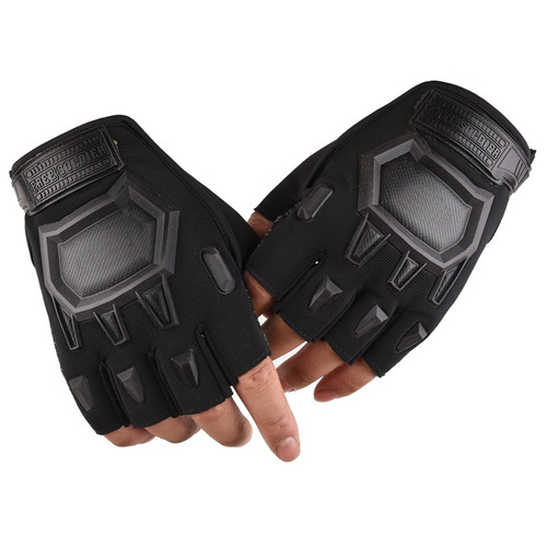 Fitness gloves half-finger for men and women outdoor sports cycling training gloves anti-slip wear-resistant tactical military fan protective gloves