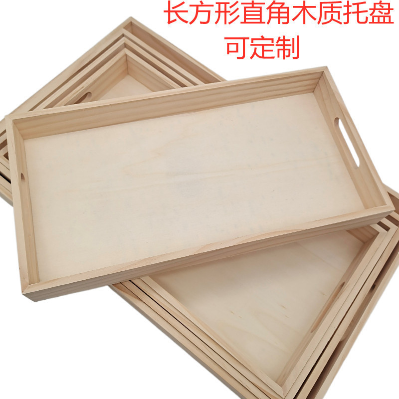 Creative Wooden Fruit Plate Rectangular Right Angle Wooden Tray Pine Plate Hotel Tea Tray Home Storage Box Creative Wooden Fruit Plate Rectangular Right Angle Wooden Tray Pine Plate Hotel Tea Tray Home Storage Box