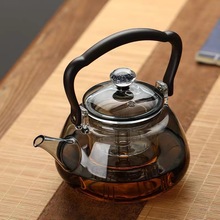 家用大容量耐高温烧水壶提梁煮茶器电陶炉玻璃蒸煮茶壶功夫茶套装