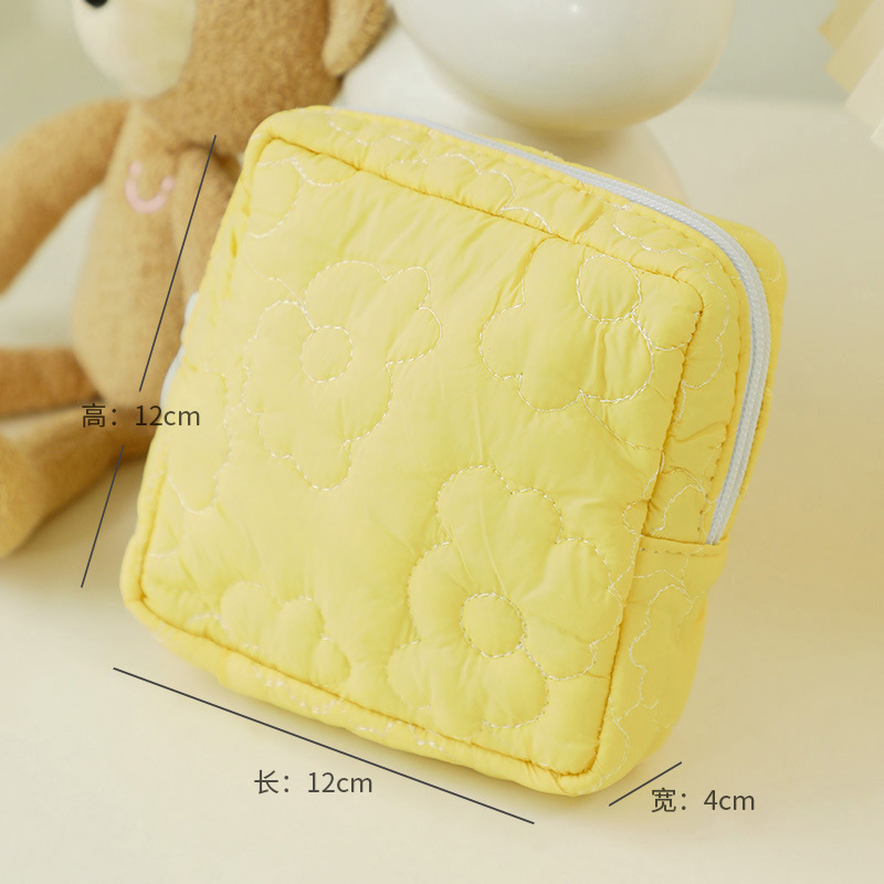 かわいい小花柄の雑貨収納バッグ、携帯用生理用品バッグ、イヤホンバッグ、口紅バッグ、デジタル機器整理収納バッグ|undefined