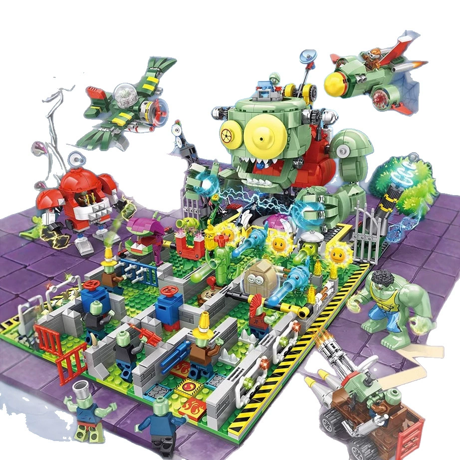 Lego, constructor, ninja series, Plants vs. Zombies, small toy