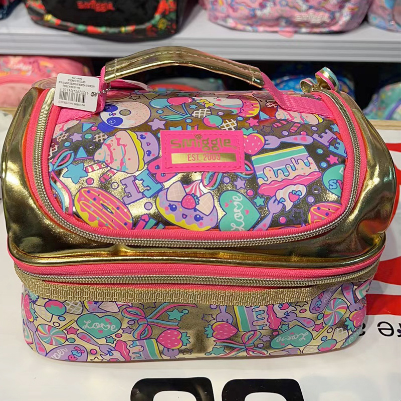 Bolsa de almuerzo australiana smiggle para estudiantes de primaria y secundaria, bolsa de almuerzo para niños, bolsa de almuerzo para estudiantes, bolsa de almuerzo de gran capacidad, nueva
