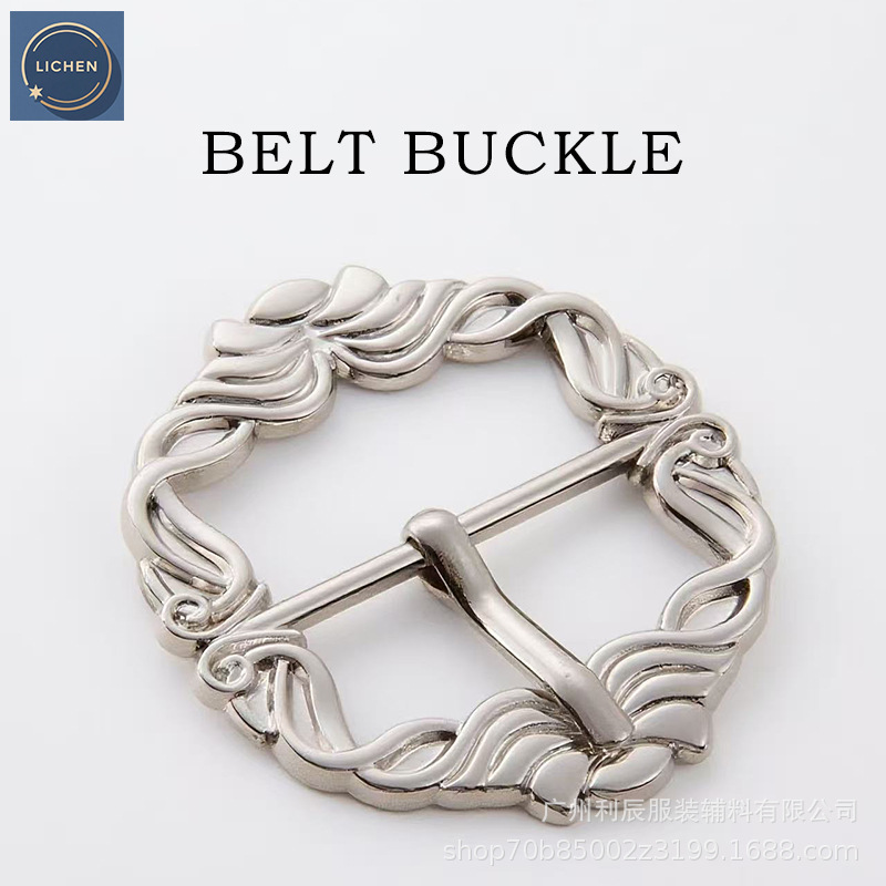 金属腰带扣头时尚欧美风日字扣带针雕花方形女士皮衣皮带针扣菱形