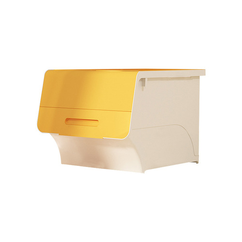 Storage box front-opening home flip-top storage box storage box children's snacks clothing storage box living storage cabinet