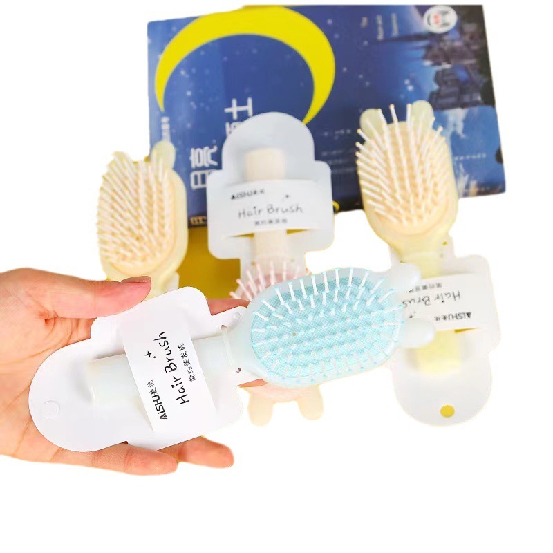 新商品のキャンディー色のエアクッションの美容櫛の少女のかわいい女の子の携帯の小さい櫛のエアバッグは櫛の卸売りをマッサージします。|undefined