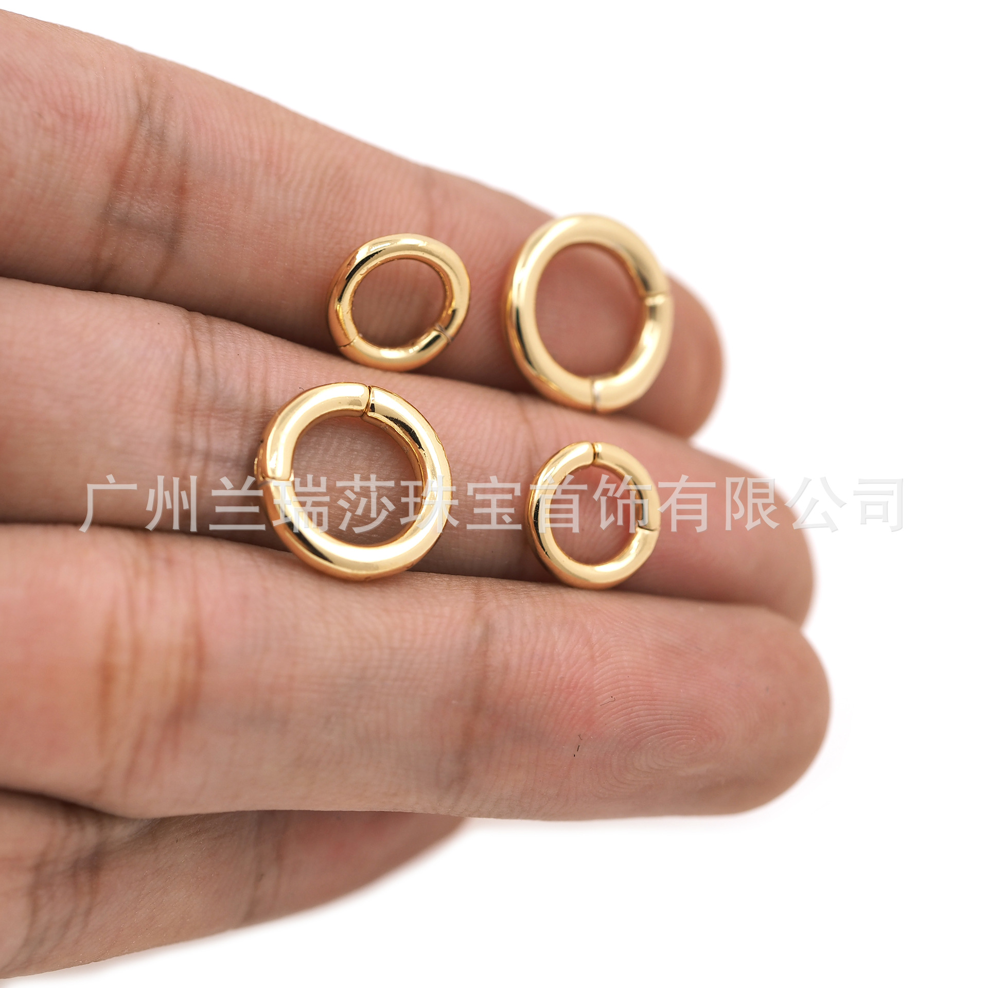 铜镀18k真金圆形扣 项链扣 手链扣 饰品搭扣DIY珠宝制作配件-阿里巴巴