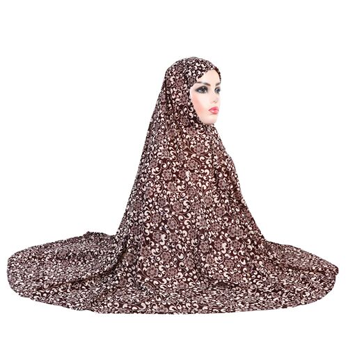 Plus Size 3XL Floral Head Scarf Malaysian Cotton Scarf Arabic Scarf Hat Sun Protection