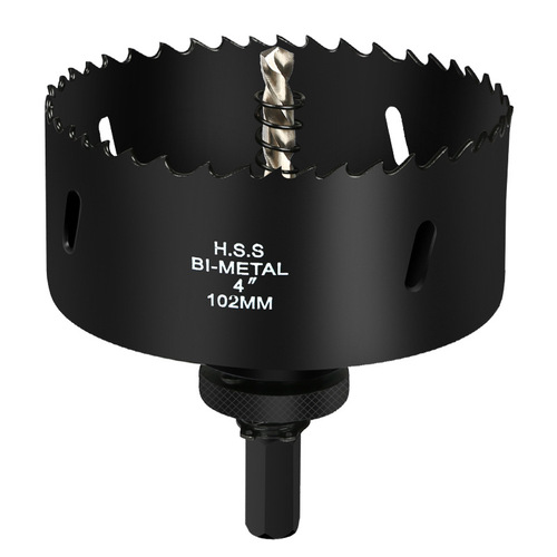 Fire pipeline hole puncher, woodworking aluminum-iron plate galvanized pipe mechanical tee extension deep hole bimetallic punching drill bit