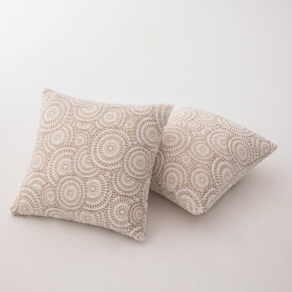 Wind gold stamping circle pillow case de...