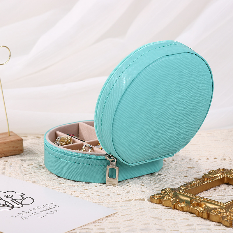 Fashion Solid Color Pu Leather Jewelry Boxes 1 Piece