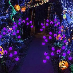 Free Shipping Horror Eyeball Ground Lamp Led Swaying Firefly Lamp Outdoor Waterproof Solar Halloween Atmosphere Lamp