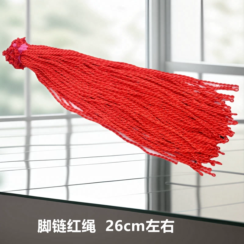 Children's red rope bracelet, hand-woven colorful cord, adjustable length