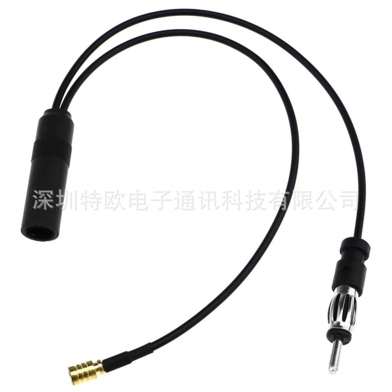 有源Dab+FM/AM SMB电缆天线转接线 DIN分配器天线转换器分路SMB