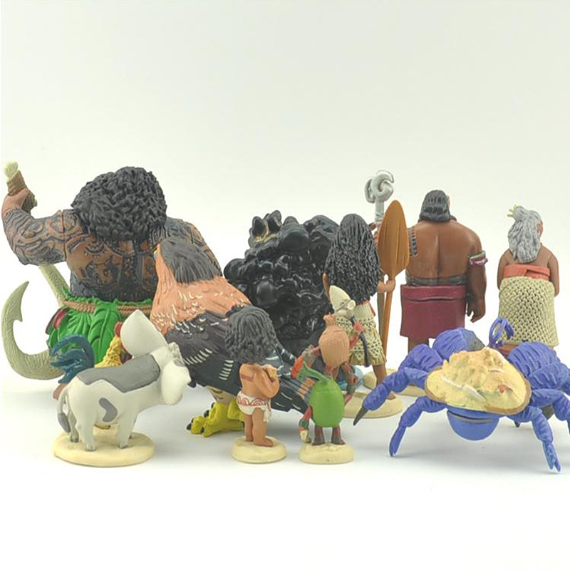 (2개) 크로스-국경 6 | 10 오션 원더 손으로 만든 모아 나 오션 프린세스 인형 모델 애니메이션 주변 장식품