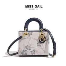 跨境包包 国风刺绣戴妃包女新款时尚高级感手提单肩女包大容量女