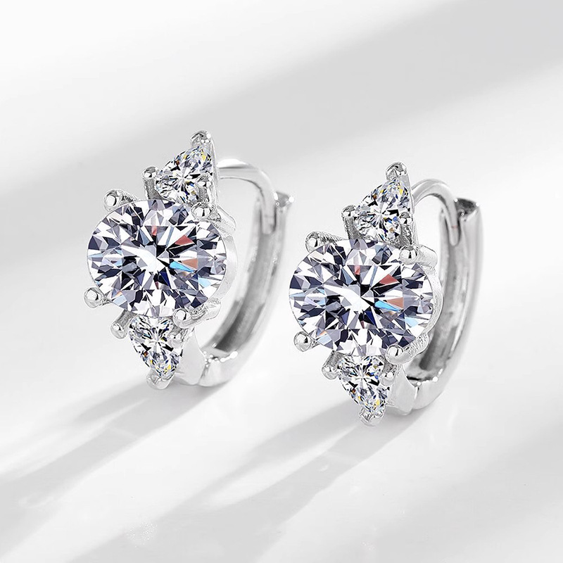 Cao Shi's Daily Commute Simple Oval Earrings for Women, Water Drop Normcore Style Earrings, Taobao Live Broadcast Ins Style Hot Sale