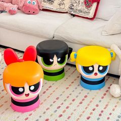正版VGT TOYS飞天小女警小矮凳家居玄关凳子摆件手办潮流玩具