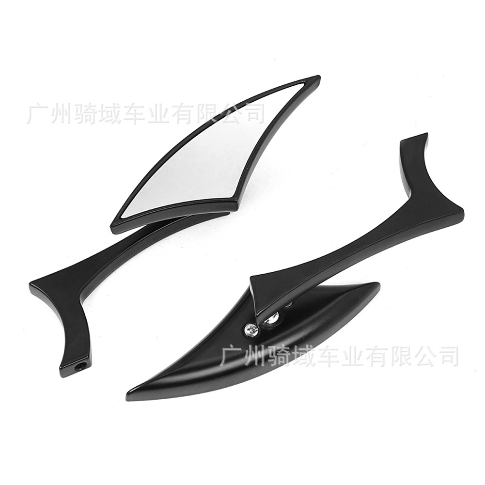 Motorcycle rearview mirror, modified sports car rearview mirror, triangular Harley retro modified off-road rearview mirror