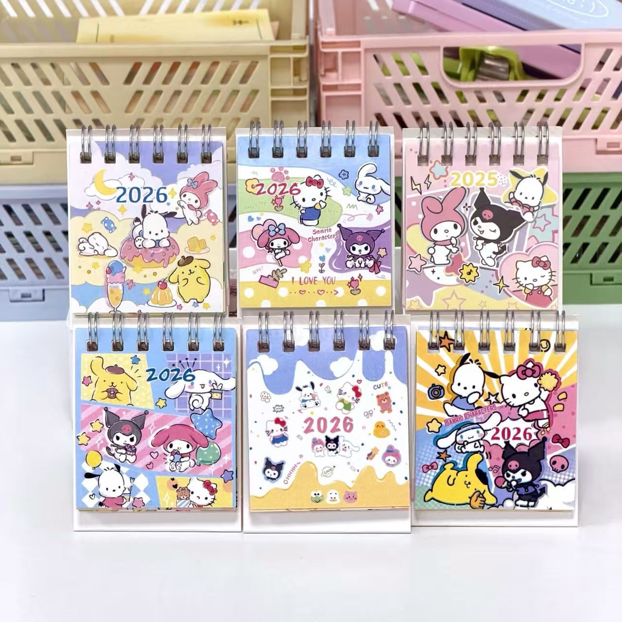 卡通hellokitty台历2026年日历可爱高颜值少女心学生桌面迷你摆件-阿里巴巴