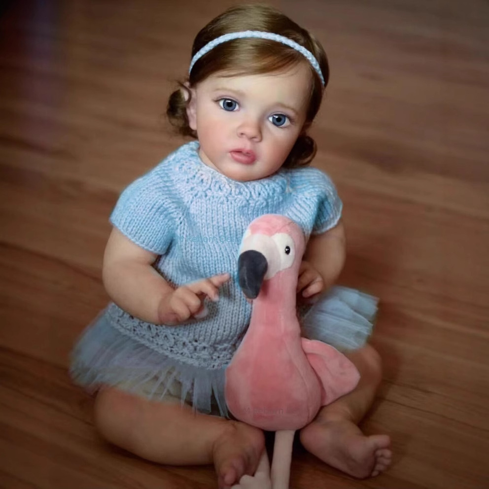 NPK de alta gama de simulación reborn muñeca Missy hecho a mano exquisito 3D pintado sangre venosa seda visible