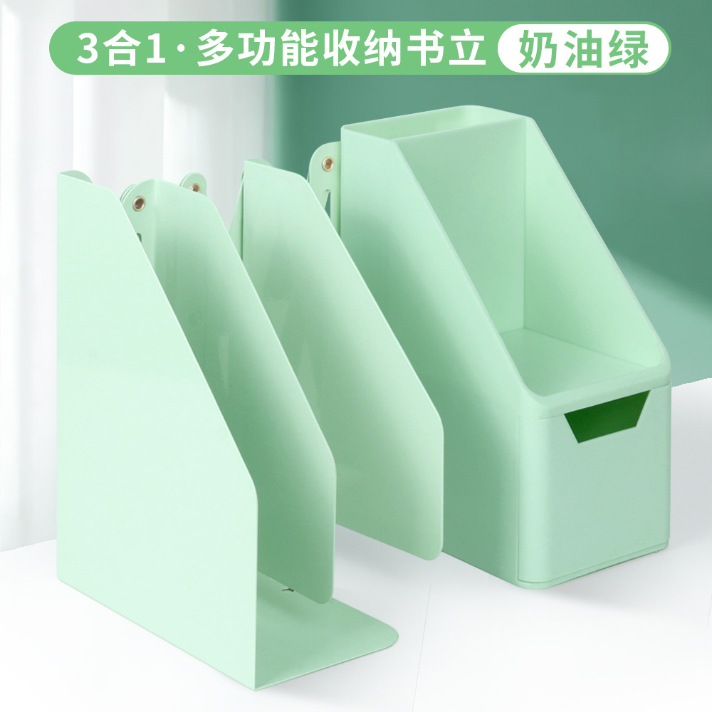 Estante de pie retráctil para libros Estante de escritorio grande para estudiantes