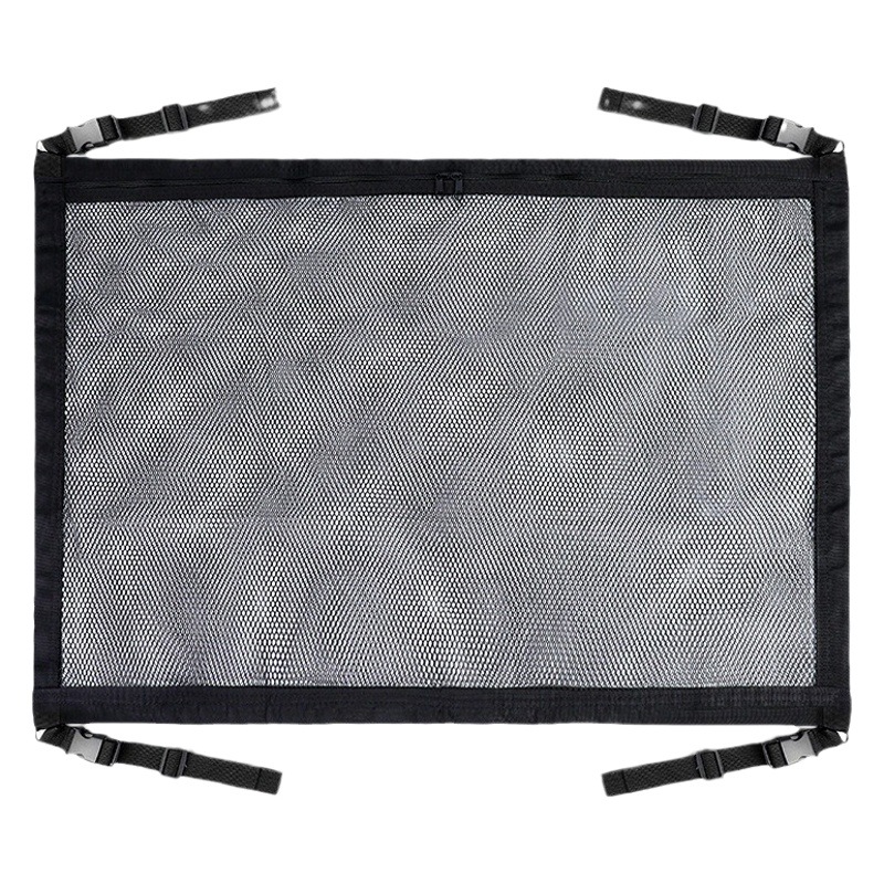 Car Accessories Ceiling Storage Net, Car Trunk Storage Net, Beige Universal Car Storage Bag