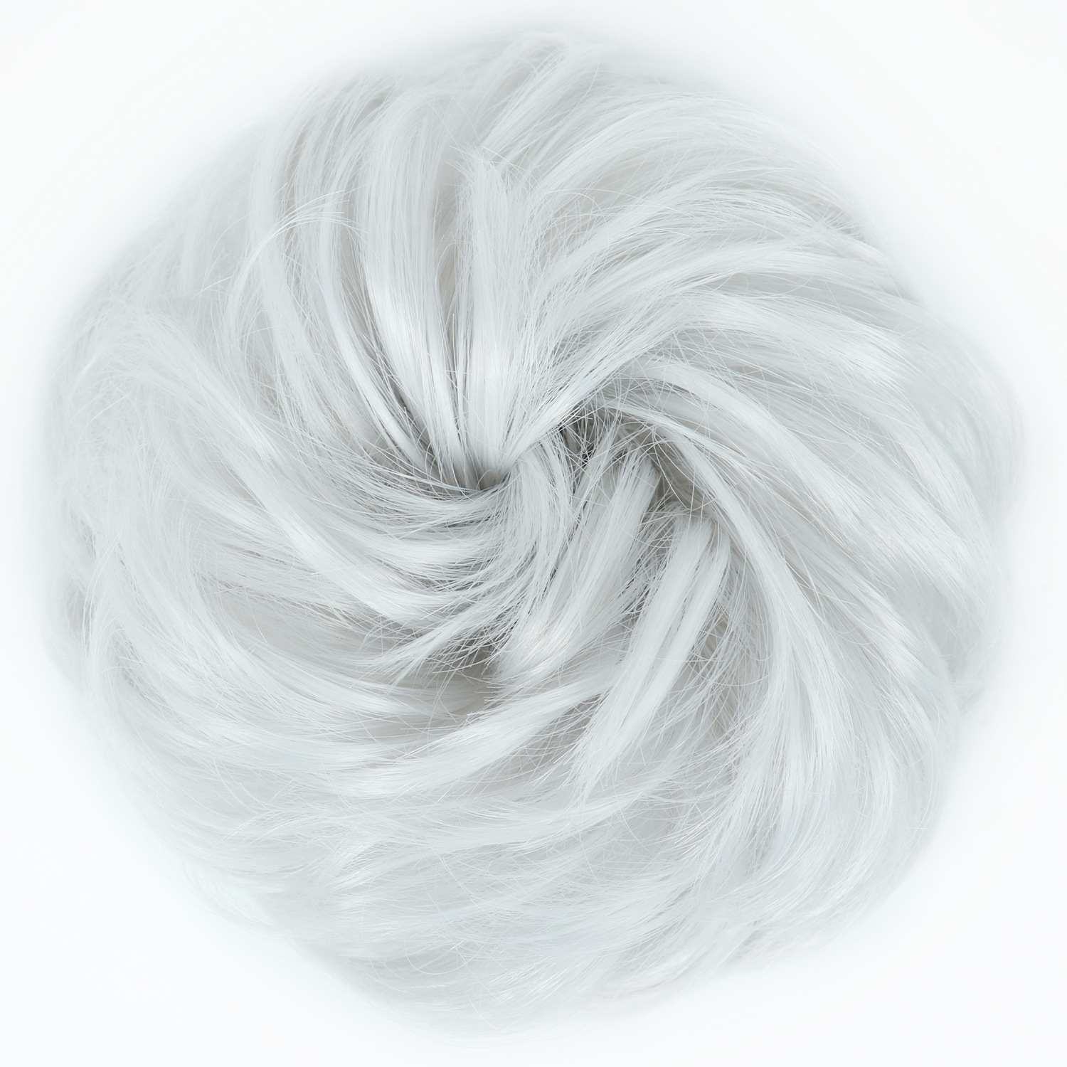 Anillo de pelo de cabeza de bola, peludo de pelo natural, anillo de pelo de cabeza de bola, barba larga