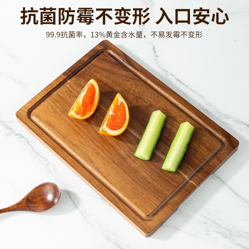 定制相思木菜板加厚砧板食品级擀面加厚砧案板露营野餐木托盘