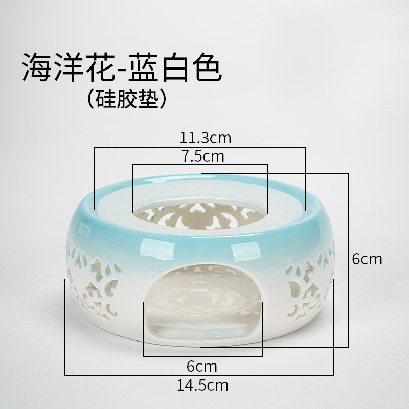 Directo de fábrica de té de la vela calentador de cerámica de la preservación del calor del hogar calefacción calentador de té restaurante Hotel calentador de té