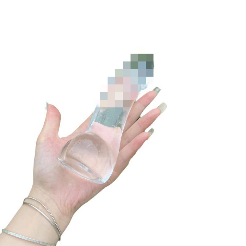 白熔炼石水晶按摩棒水晶摆件 图 1