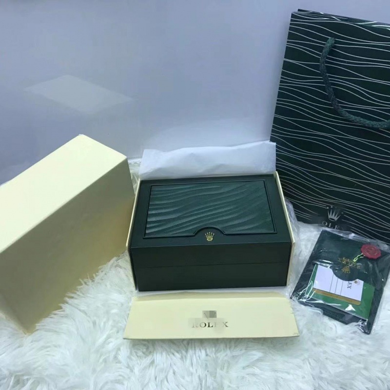 Watch Box Rolex Watch Box Green Water Ghost Black Water Ghost Watch Packaging Box Wave Pattern Gift Packaging