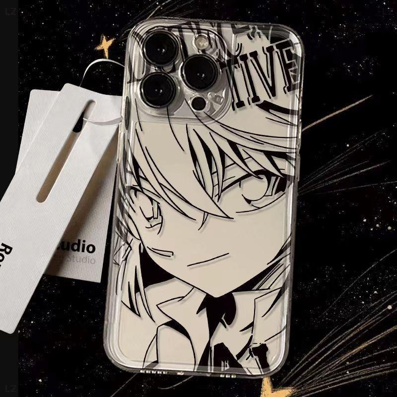 灰原哀适用苹果16手机壳iPhone15/14/13/17pro线稿太空壳12动漫