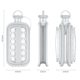 Curling Portable Foldable 2-in -1 Kettle Silicone Household Homemade Mesh Mold Ice Hockey Ice Block with Lid