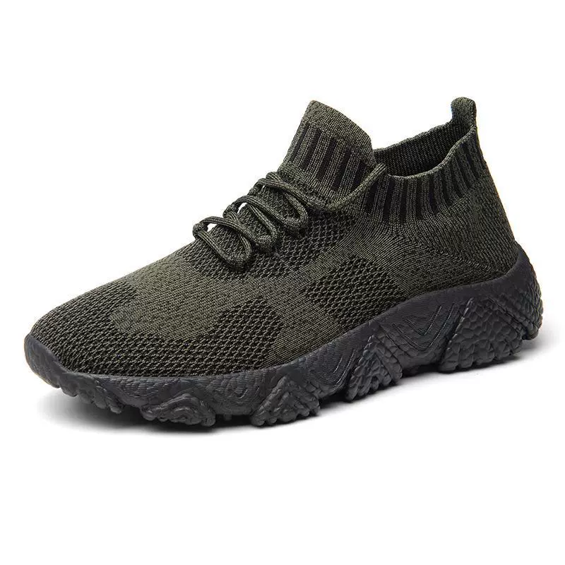 Новые кроссовки Flyknit для мужчин, спортивные кроссовки для пары, сетчатые дышащие носки, низкие кеды для повседневной носки мужчин