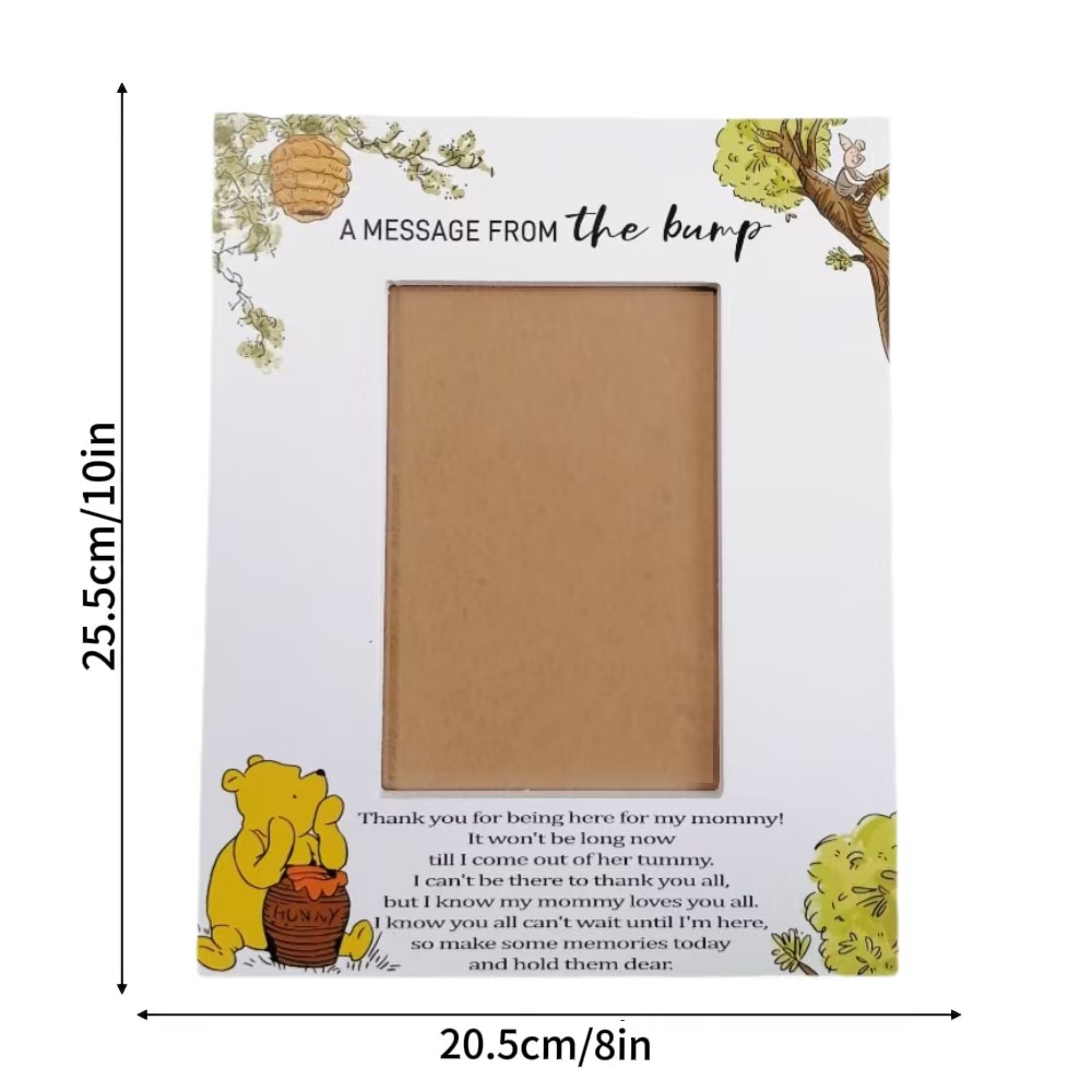 Venta caliente transfronteriza marco de fotos de madera lindo oso bebé foto conmemorativa marco de decoración de la habitación