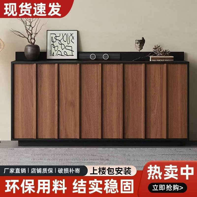 Medieval Style Sideboard, Wall-Mounted Tea Cabinet, Low Cabinet, Italian Minimalist Solid Wood Storage Cabinet, Retro Bucket Cabinet, Storage Cabinet