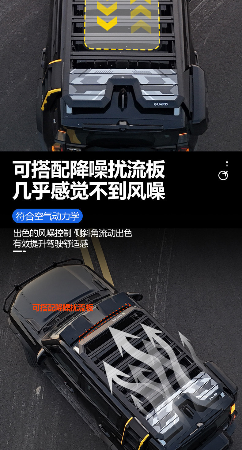 Suitable for Jietu Traveler Outdoor Camping Car Roof Expansion, Explorer Car Roof Luggage Rack, Canopy Side Tent, Ladder