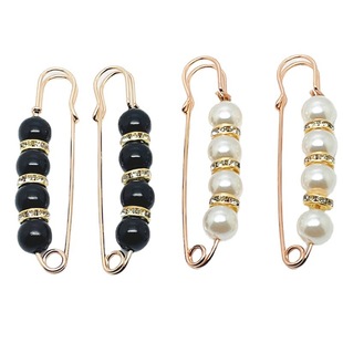 Factory wholesale popular Korean fashion simple pearl brooch clothes wear fixed pin accessories