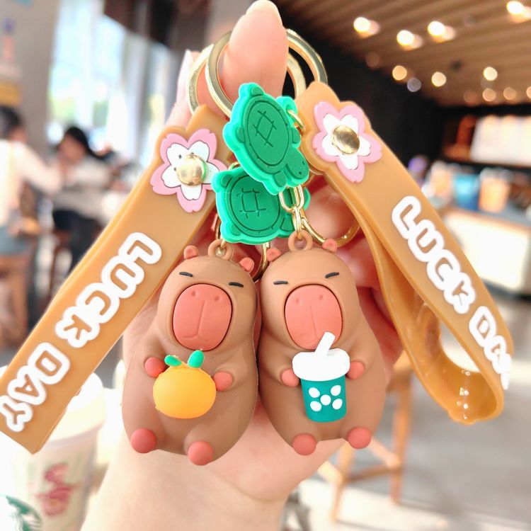 50g Weight Bag Pendant, Keychain Classification 1 Piece Quantity Daily, Street Occasion PVC Material Cartoon Character Pattern Unisex Gender Cute Style 1 Piece Cute Cartoon Character PVC Unisex Bag Pendant Keychain 5