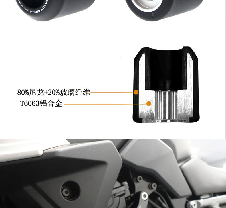 Suitable for Suzuki Gsx-8S/Gsx-8R 2024 Modified Anti-Fall Rubber Body Protection Engine Bumper