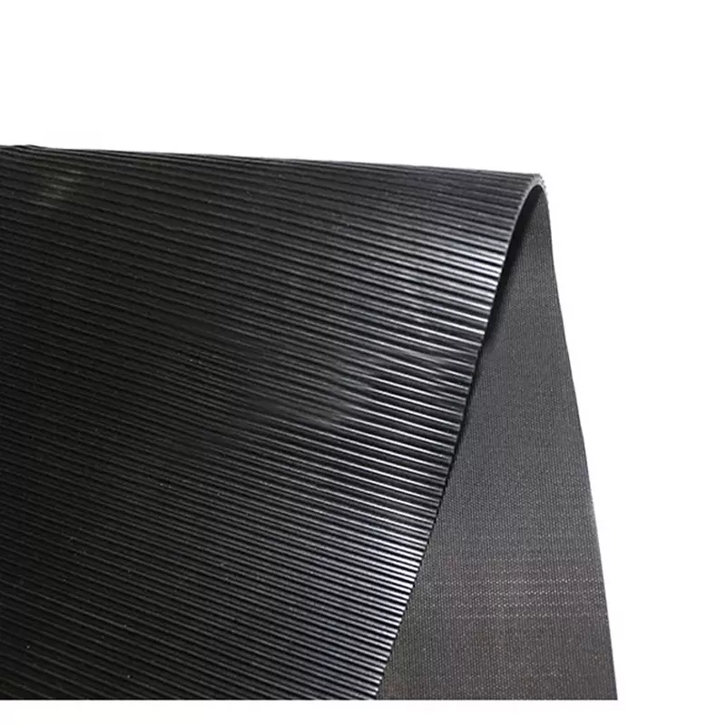 批发细条纹防滑橡胶垫工业黑色胶板 酒店体育馆健身房胶垫橡胶板