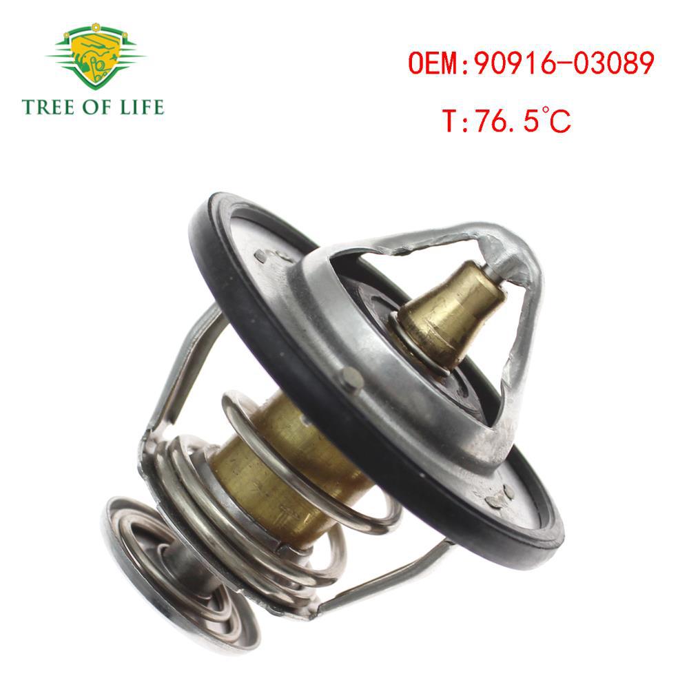 90916 - 03089 16346 - 32010 para TOYOTA HONDA 76.5 °C Termostato de motor