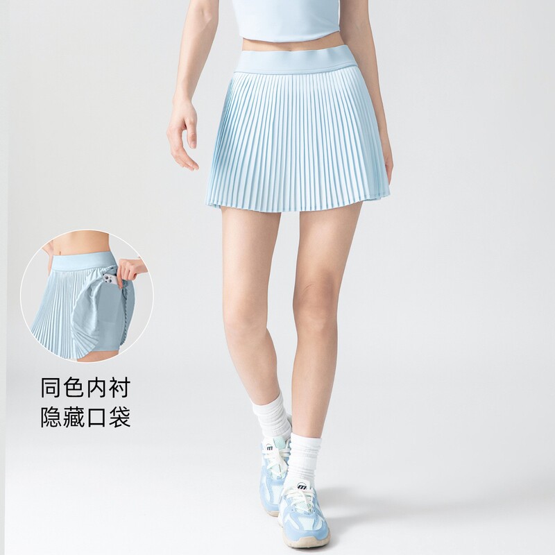 2026 Summer New Style Fake Two-Piece Anti-Exposure High-Waisted Sports Short Skirt Women's Fitness Skirt Pleated Tennis Skirt 2026 Summer New Style Fake Two-Piece Anti-Exposure High-Waisted Sports Short Skirt Women's Fitness Skirt Pleated Tennis Skirt