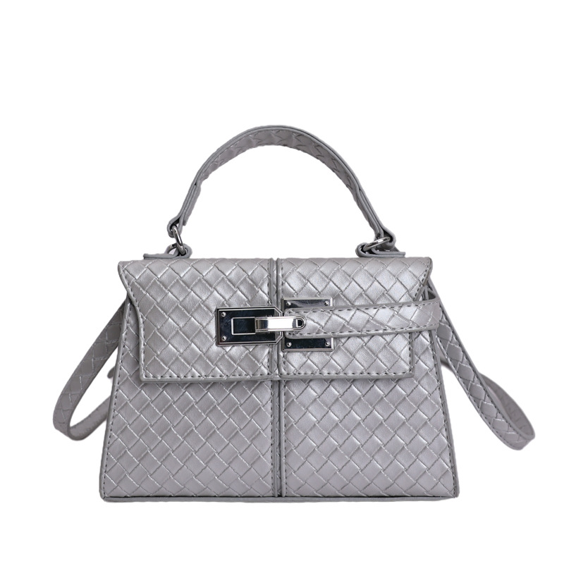 Nuevo bolso de tejido de mujeres de comercio exterior de textura de moda bolso cuadrado de tendencia transfronteriza Kelly bolso de alta calidad bolso de mochila