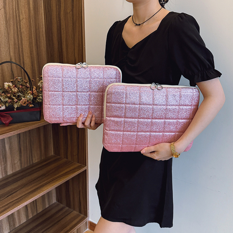 South Korea ins niche design flat panel 11 inch 13ipad liner cotton shockproof cotton filled storage protective cover