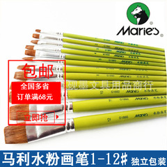Marley brand G1860 green stick gouache brush single gouache paint brush horse hair gouache watercolor pen