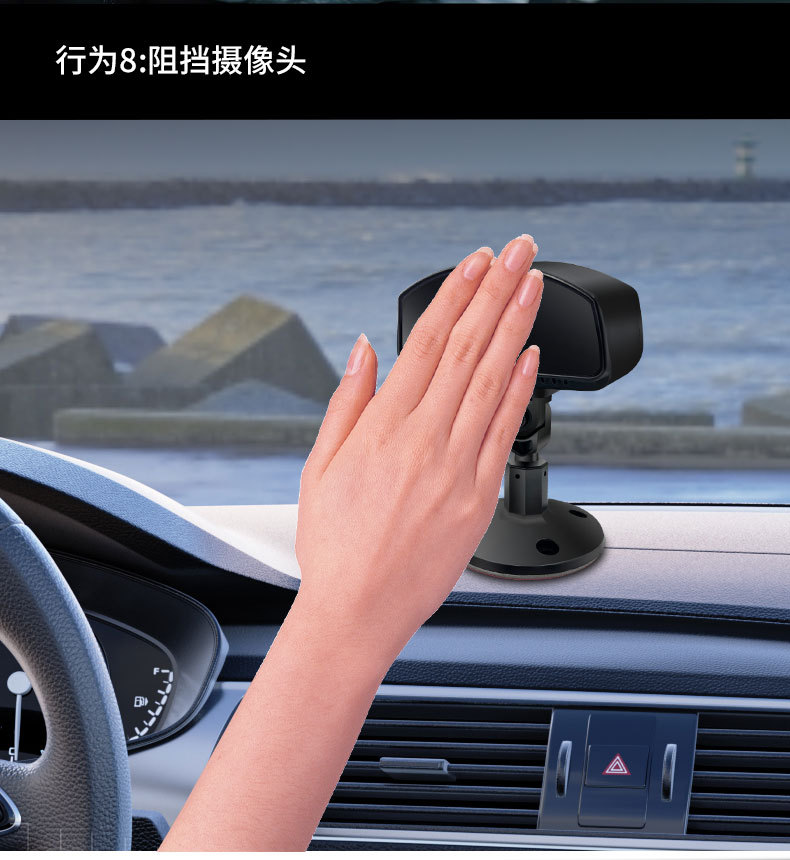AI intelligent DSM coaxial camera, 4-pin aviation connector, 1.3 million pixel in-car camera for fatigue driving detection, AHD signal