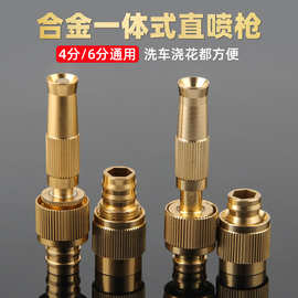 厂家直供合金一体式直喷枪4分6分转接水龙头喷头喷头洗车水枪