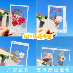 透明フォトフレームの乾いた花のしおり手作りdiyエンボス標本創意植物プラスチックフィルム春収集創意手